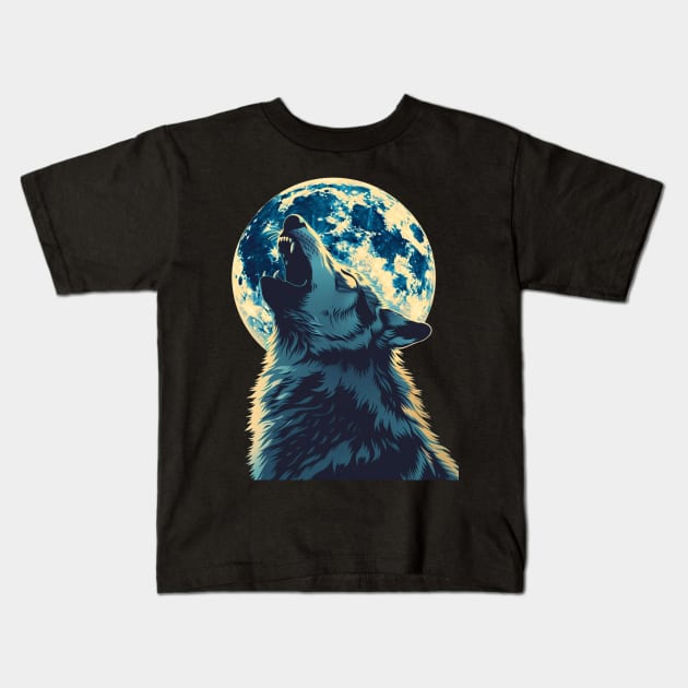 Wolf Intriguing Instincts Kids T-Shirt by xXYazzyChanArtsXx